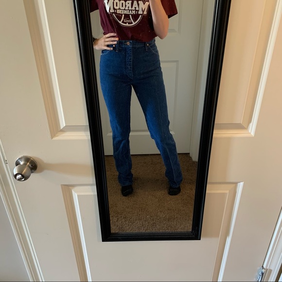 wrangler cowboy cut jeans men women 35 - Picture 8 of 9